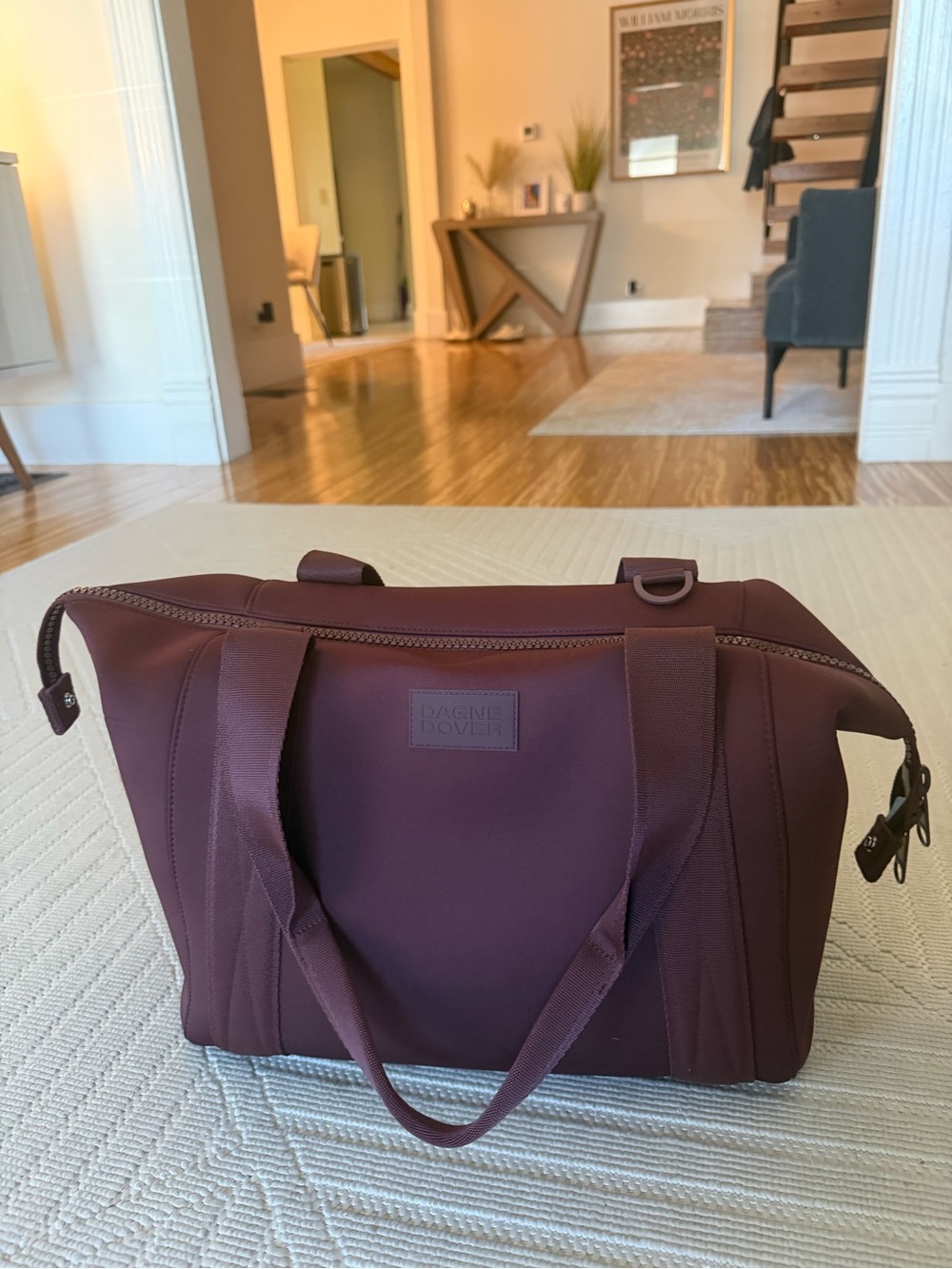 Dagne Dover Landon Neoprene Carryall Bag - Medium Size Ancho color- New in Box - Picture 8 of 10